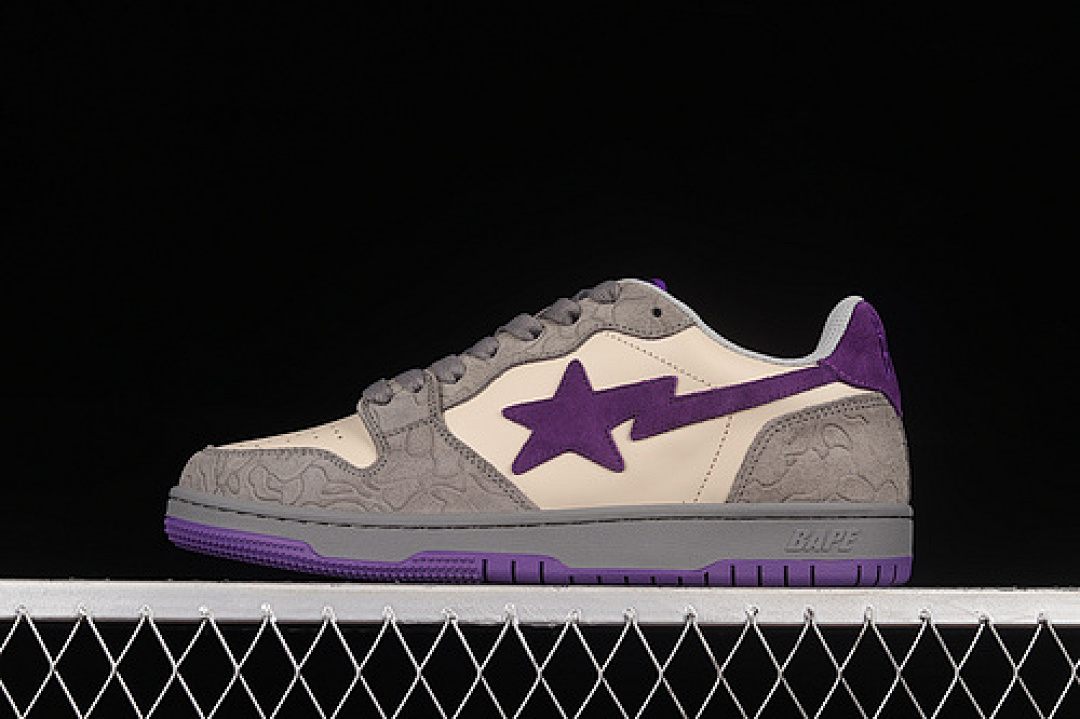 Bape [HUMAN MADE BAPE STA SK8 TO NIGO DARK GREY/BEIGE/PURPLE]-[MAN:40-45], photo 1