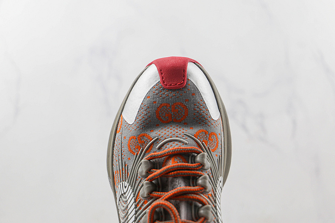 Gucci [GU*CCI 2022 FLYKNIT SNEAKERS GREY/RED/WHITE]-[WOMAN:36-39]-[MAN:40-46] - Image 3