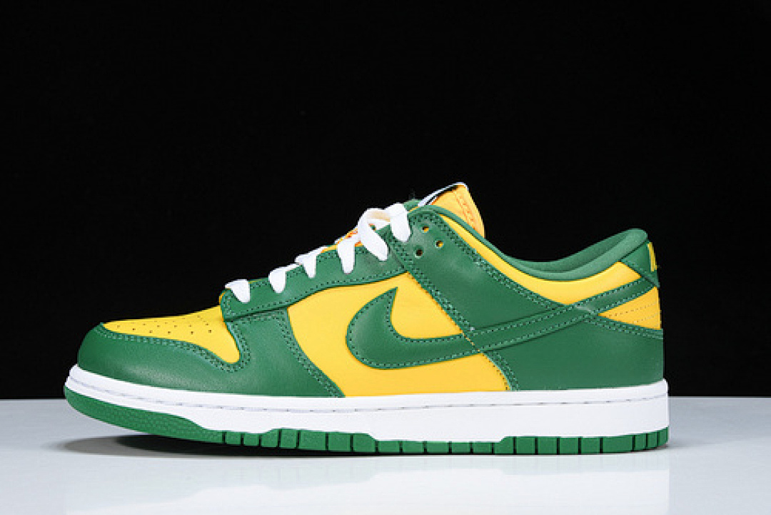Unbranded [CU1727-700]-[SB DUNK LOW SP BRAZIL VARSITY MAIZE/PINE GREEN/WHITE]-[UNISEX:36-46], photo 1