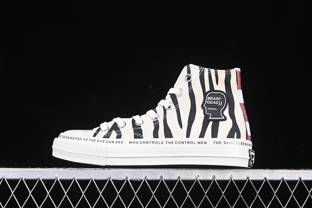 Converse [A12219C]-[BRAIN DEAD X CHUCK 70 HIGH WHITE/BLACK]-[WOMAN:35-39]-[MAN:40-44], photo 1