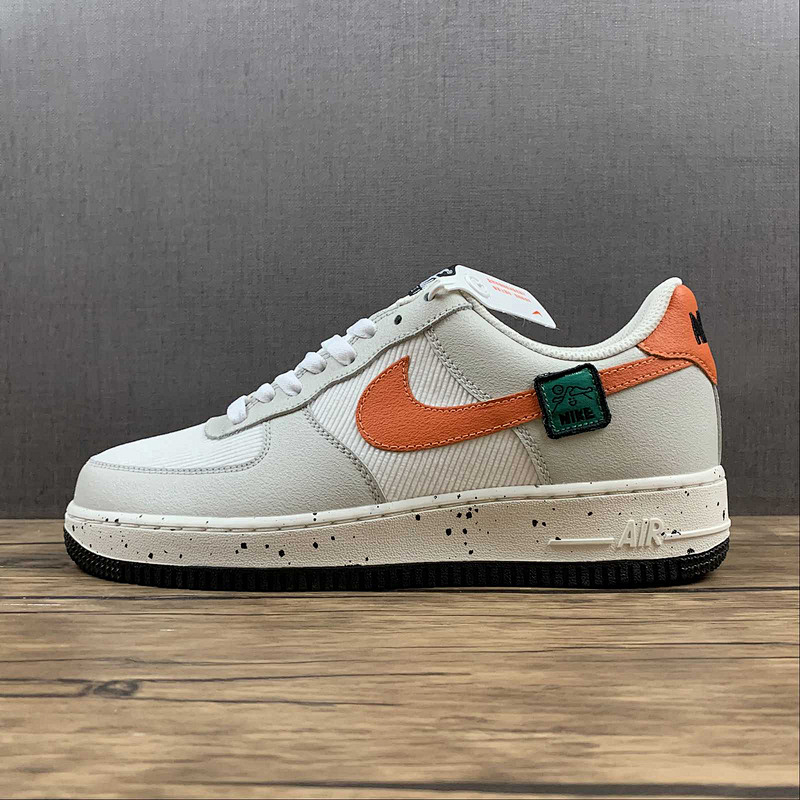 Nike Nike AIR FORCE 1 LOW LIGHT BONE/SAIL-WHITE-BLUE STONE-STARFISH ORANGE · DO4657-081, photo 1