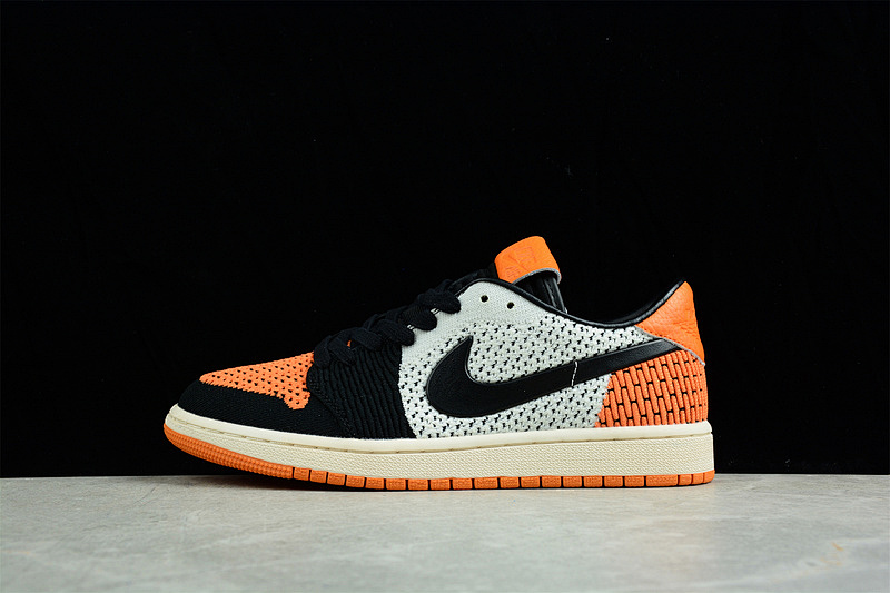 Jordan AIR Jordan 1 LOW FLYKNIT SHATTERED BACKBOARD SAIL/BLACK-COPPER FLASH · AH4506-100, photo 1