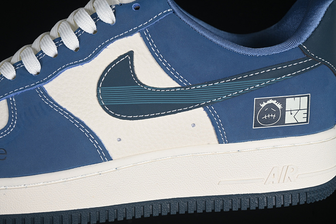 Nike [KK1988-068]-[AIR FORCE 1 07 LOW WHITE/BLUE]-[WOMAN:36-39]-[MAN:40-45] - Image 8
