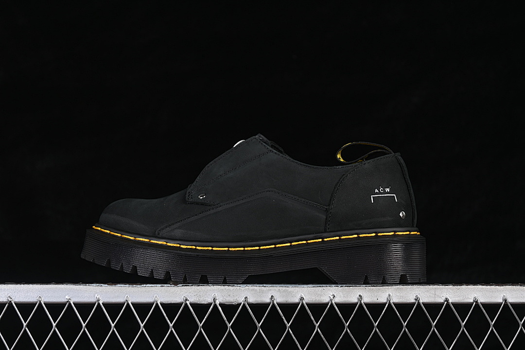 Dr. Martens [R11822202]-[DR.MARTENS 1461 MARTIN BOOTS BLACK/YELLOW]-[WOMAN:35-39]-[MAN:40-45], photo 1