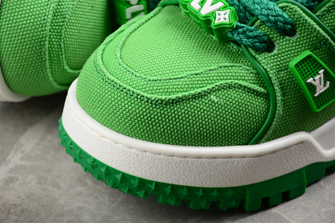 Louis Vuitton [L*V TRAINER MAXI WHITE/GREEN]-[WOMAN:35-39]-[MAN:40-45] - Image 9