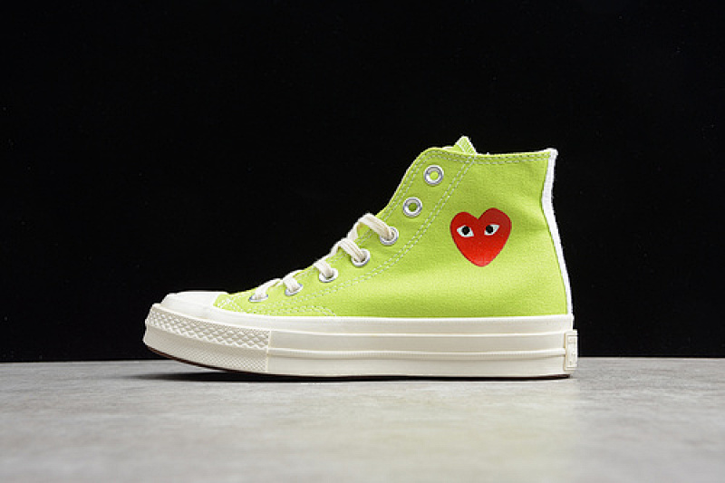 Comme des Garcons Comme des Garcons PLAY CDG X CHUCK TAYLOR 70 HIGH TOP FLUORESCENT GREEN/EGRET · 168299C, photo 1