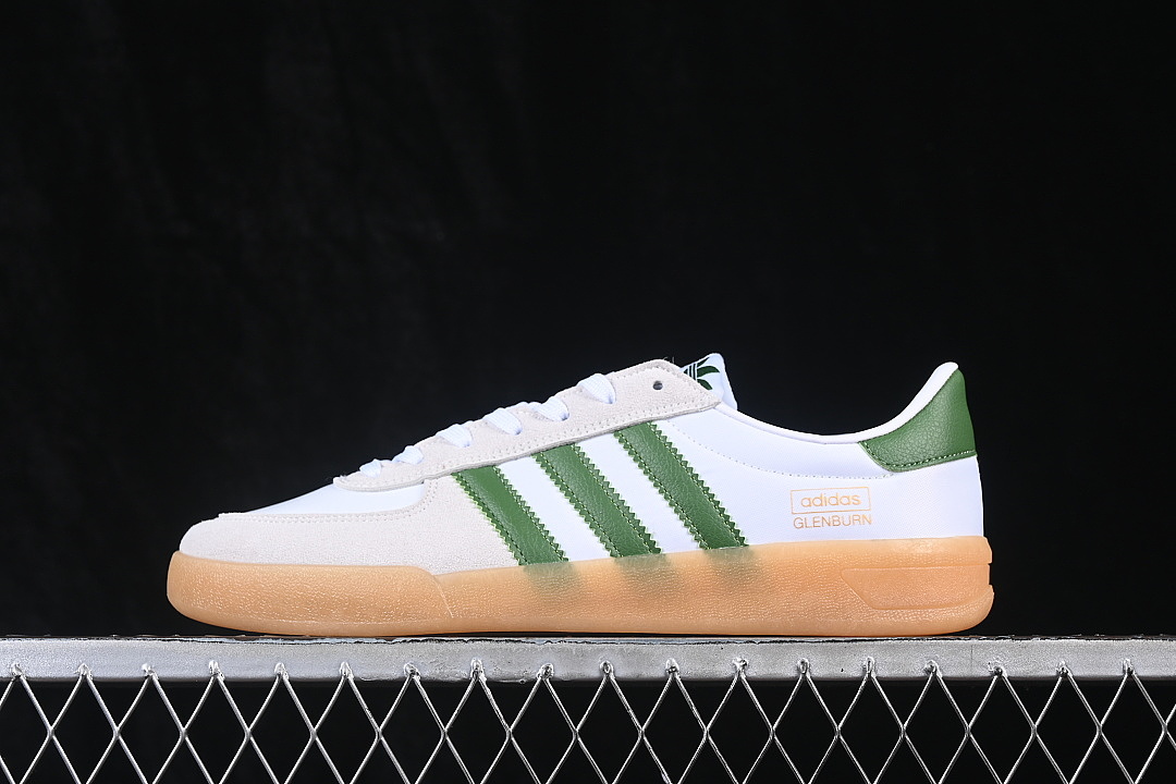 Unbranded [KK1118]-[GLENBURN RETRO CAMPUS CASUAL SNEAKERS DARK GREEN/GREEN]-[WOMAN:36-39]-[MAN:40-45], photo 1