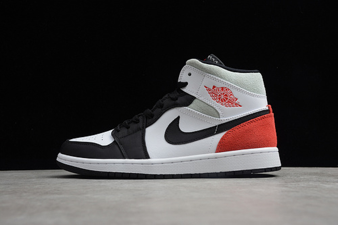Jordan [852542-100]-[AIR JORDAN 1 MID SE RED BLACK TOE WHITE/BLACK/RED]-[WOMAN:36-39], photo 1