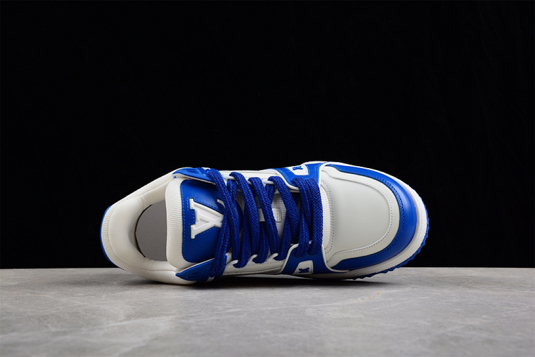 Louis Vuitton [L*V TRAINER SNEAKERS DARK BLUE/WHITE/DARK BLUE]-[WOMAN:35-40]-[MAN:39-45] - Image 14