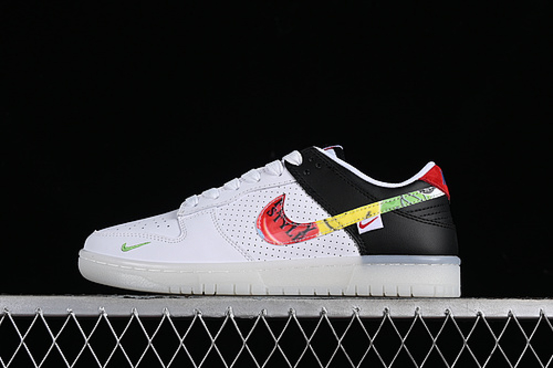 Nike Nike [JH8039-935]-[SB DUNK LOW WHITE/BLACK/RED/GREEN/YELLOW]-[WOMAN:36-39]-[MAN:40-45], photo 1