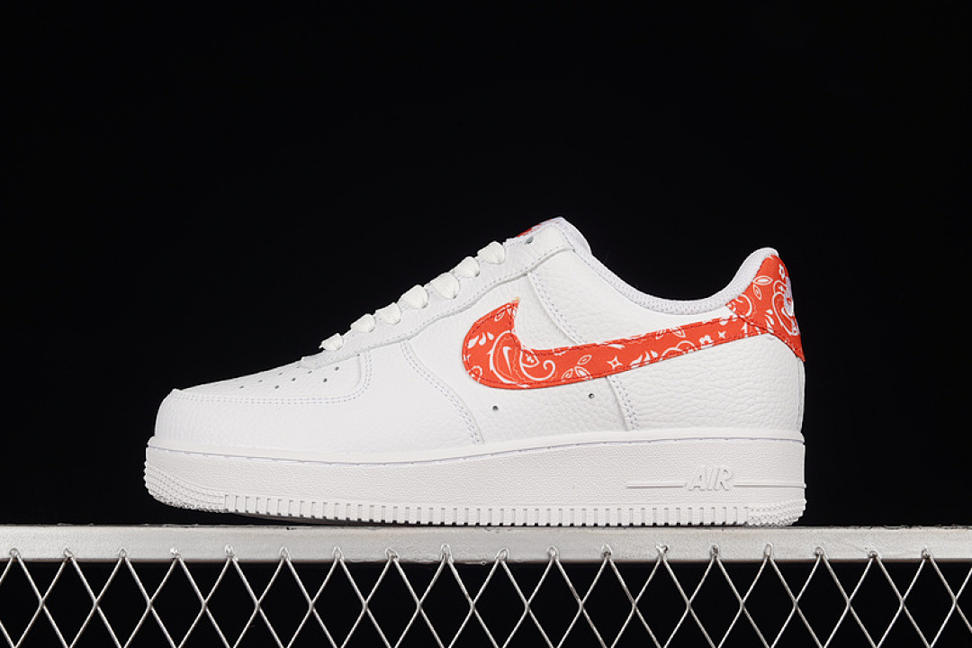 Nike [DJ9942-102]-[AIR FORCE 1 LOW ORANGE PAISLEY WHITE/RUSH ORANGE-WHITE]-[WOMAN:36-39]-[MAN:40-45], photo 1