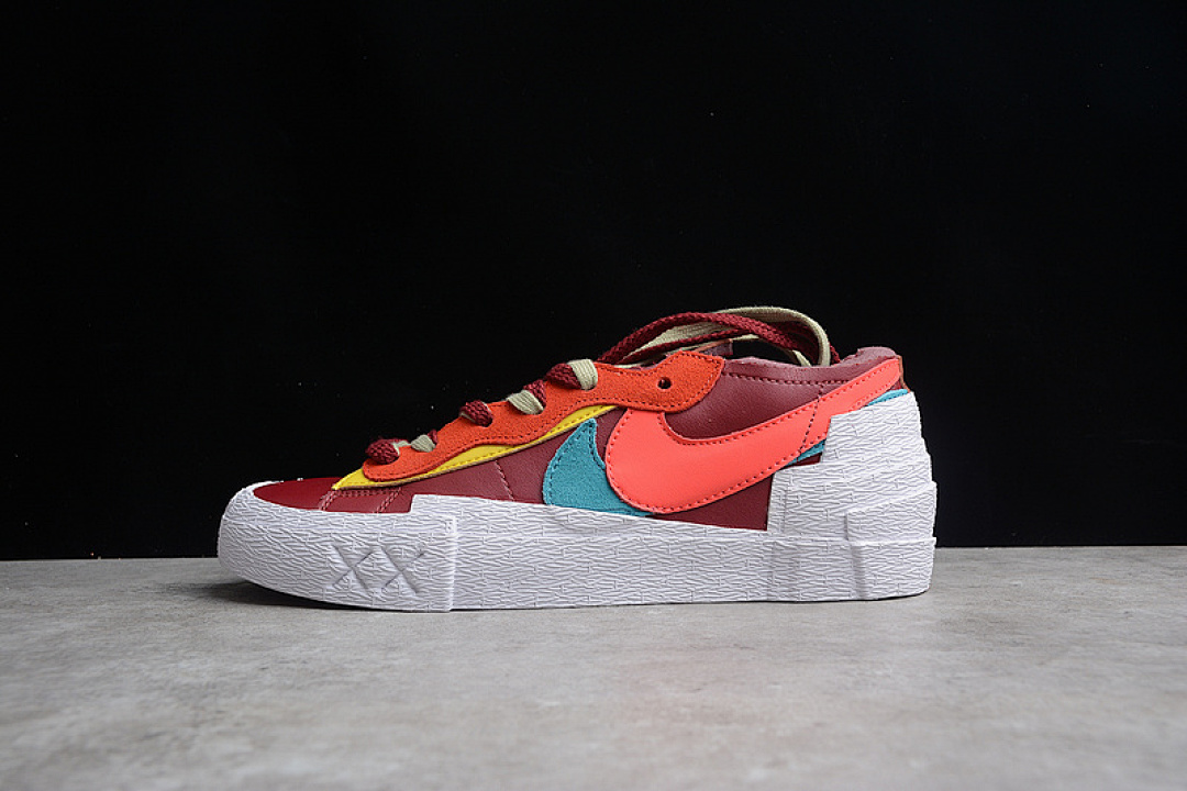 Kaws [DM7901-600]-[KAWS X SACAI BLAZER LOW TEAM RED/HOT LAVA/WHITE]-[WOMAN:36-39]-[MAN:40-45], photo 1