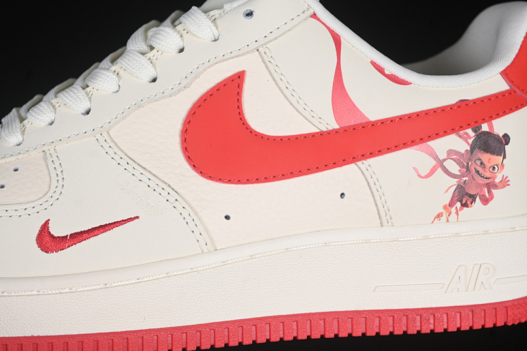 Nike [XZ6188-199]-[AIR FORCE 1 07 LOW RED/WHITE]-[WOMAN:36-39]-[MAN:40-45] - Image 8