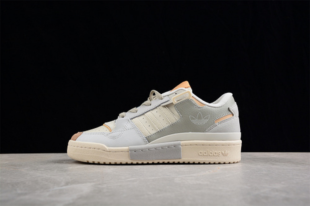 ORIGINALS UNISEX FORUM EXHIBIT LOW SNEAKERS BEIGE/GREY/WHITE · GX4547, photo 1