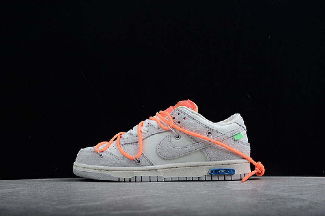 Off-White [DJ0950-116]-[OW X SB DUNK LOW LOT 31 OF 50 SAIL/NEUTRAL GREY/TOTAL ORANGE]-[UNISEX:36-47.5], photo 1