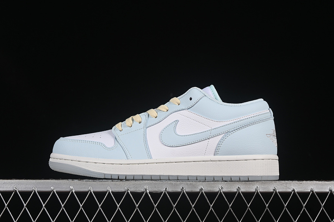 Jordan [HJ5999-400]-[AIR JORDAN 1 LOW WHITE/BLUE/YELLOW]-[WOMAN:36-39]-[MAN:40-46], photo 1