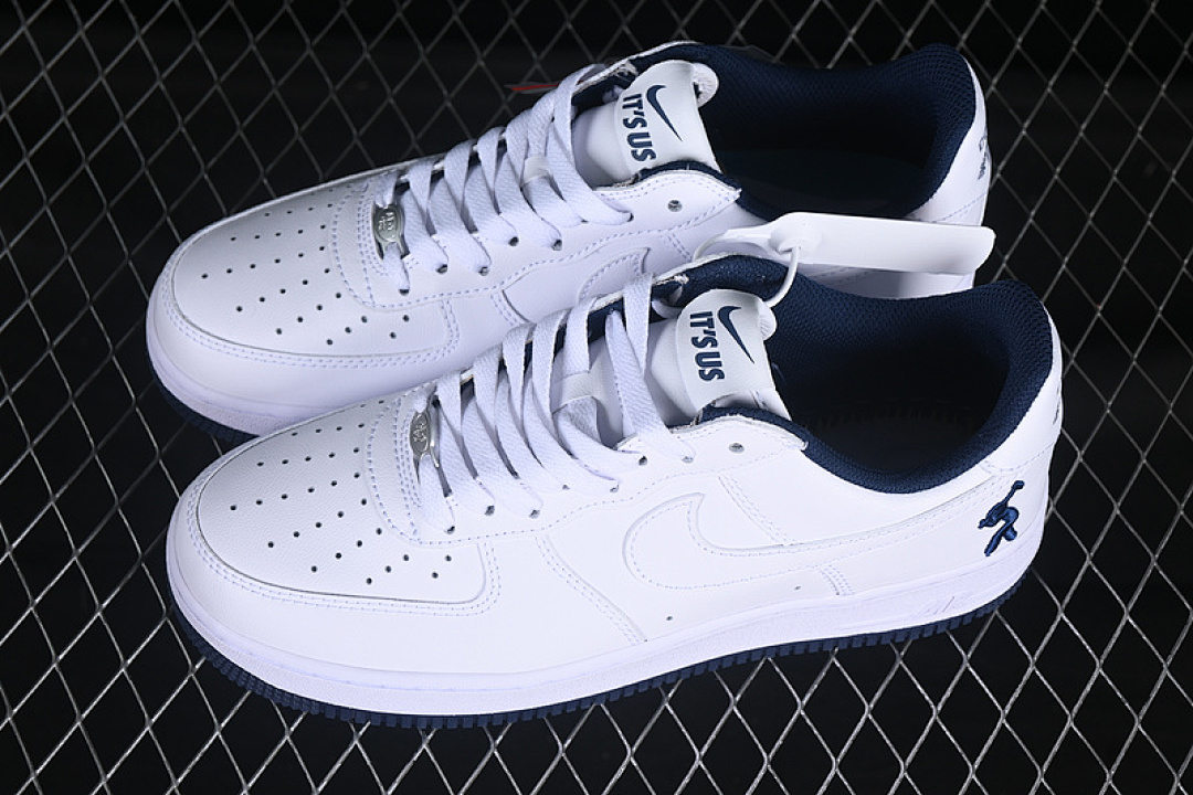 Nike [IB5720-100]-[LIL YACHTY X AIR FORCE 1 07 LOW WHITE/WHITE/MIDNIGHT NAVY/DARK POWDER (BLUE]) - Image 11