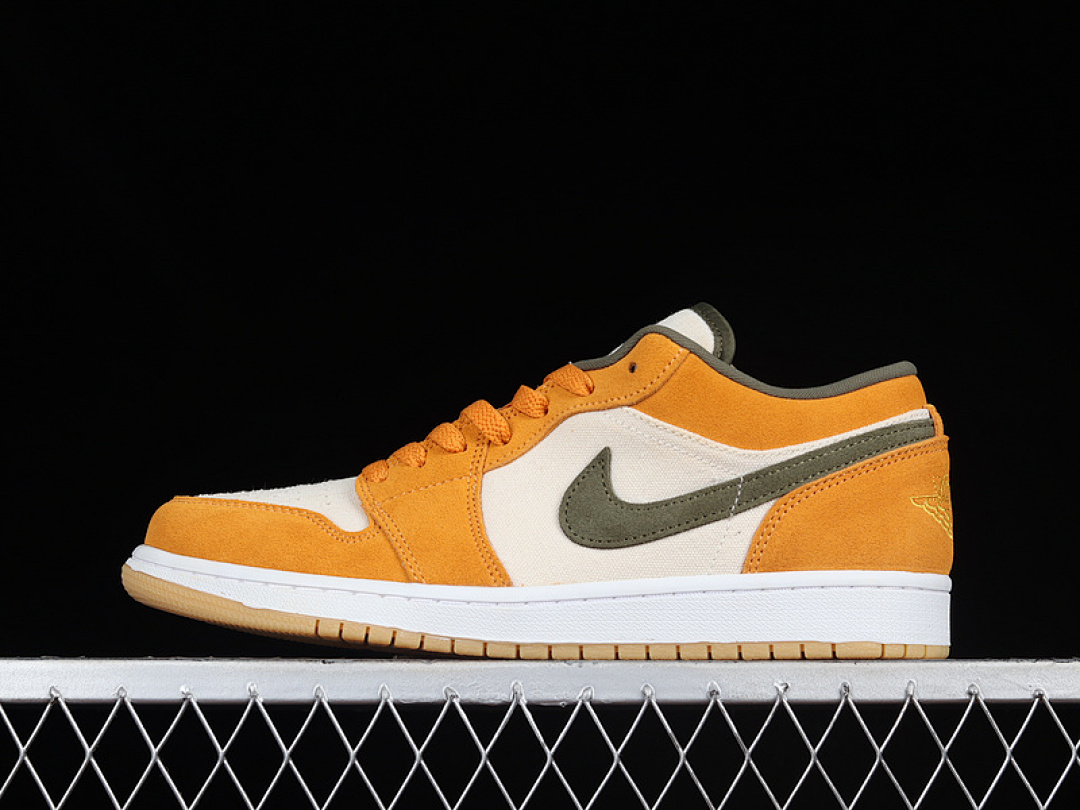 Jordan [DH6931-102]-[AIR JORDAN 1 LOW SE CERAMIC WHITE/MEDIUM OLIVE/LIGHT CURRY]-[MAN:40-46], photo 1