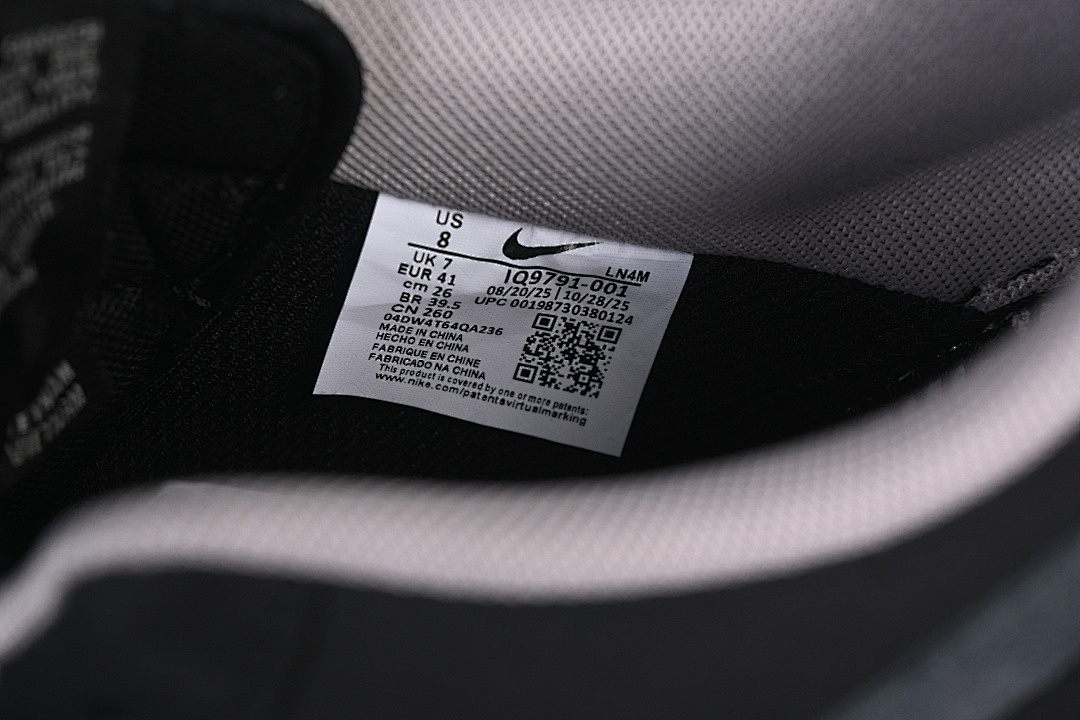 Nike [IQ9791-001]-[AIR FORCE 1 07 LOW BLACK/GREY]-[WOMAN:36-39]-[MAN:40-45] - Image 6