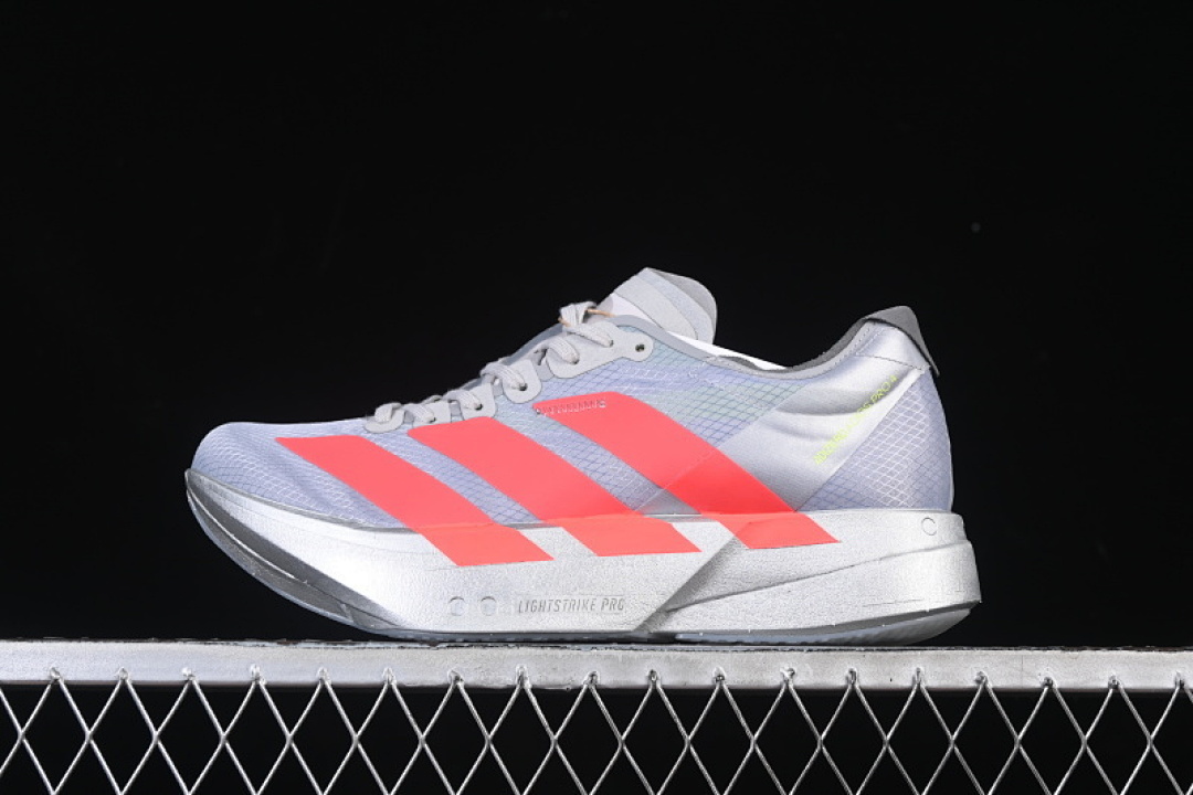 Adidas Adidas ADIOS 4 M LIGHTWEIGHT RUNNING SHOES RED/GREY/WHITE · JR6372, photo 1