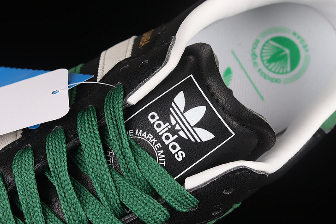 Adidas [FW2429]-[SAMBA VEGAN SHOES CORE BLACK/CLOUD WHITE/GREEN]-[MAN:39-45] - Image 9