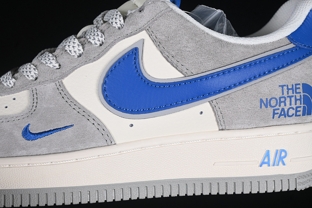 Nike [XZ6188-745]-[AIR FORCE 1 07 LOW WHITE/BLUE/GREY]-[WOMAN:36-39]-[MAN:40-45] - Image 8