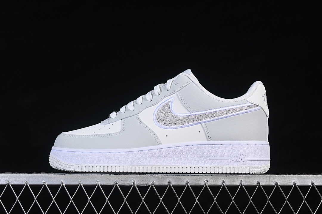 Nike [IB6842-100]-[AIR FORCE 1 07 LOW CASUAL SNEAKERS WHITE/GREY]-[WOMAN:36-39]-[MAN:40-45] - Image 2