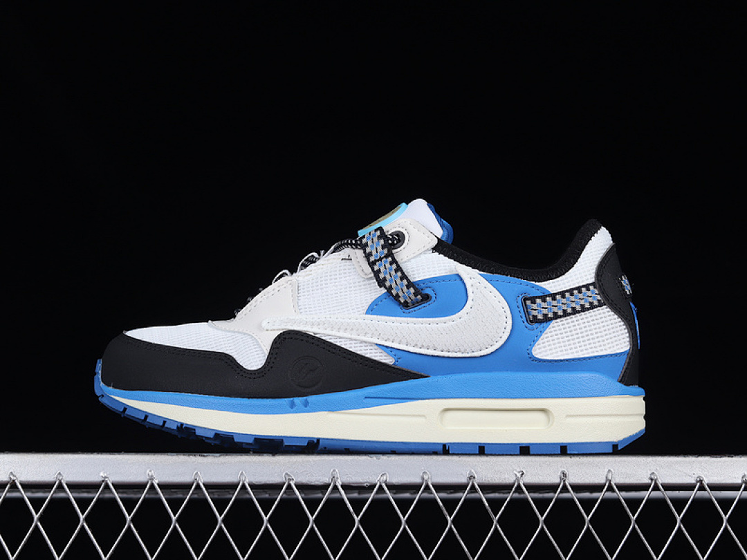 Unbranded [DO9392-500]-[TRAVIS SCOTT X AIR MAX 1 WHITE/BLACK-BLUE]-[WOMAN:36-39]-[MAN:40-47.5], photo 1