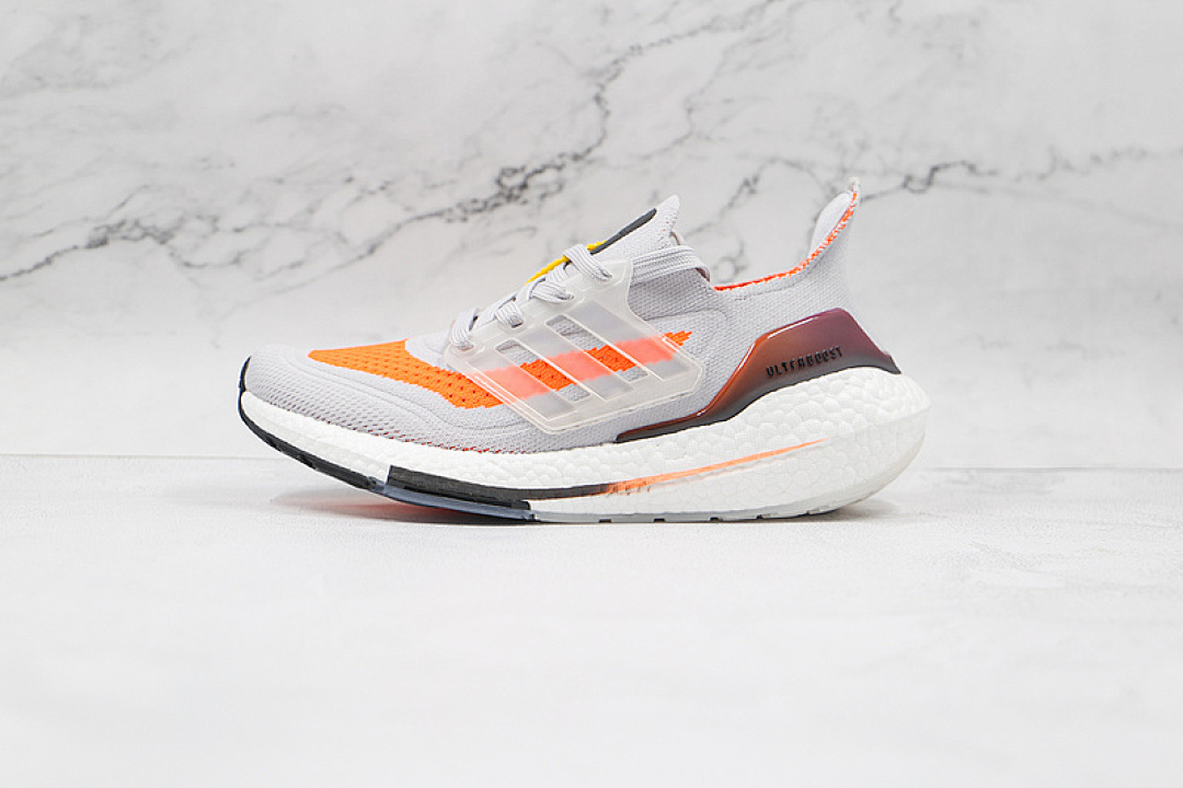 Unbranded [FY0375]-[ULTRABOOST 21 SHOES DASH GREY/DASH GREY/SCREAMING ORANGE]-[MAN:39-45], photo 1