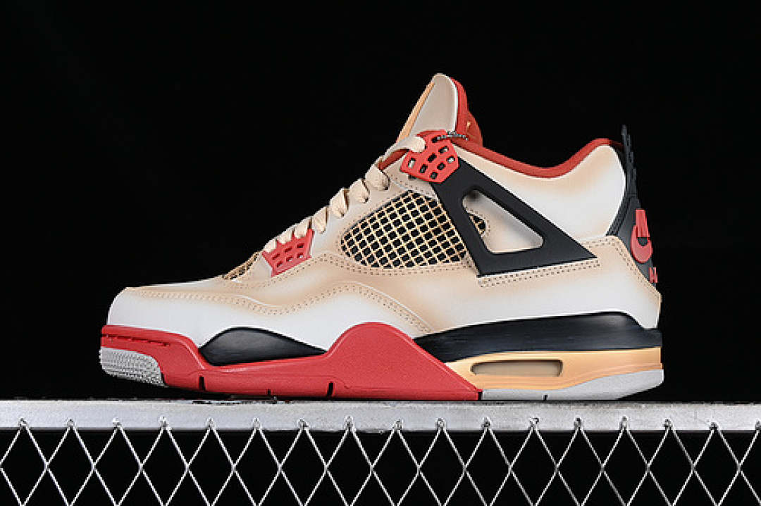 Jordan [AQ9129-105]-[JORDAN AIR JORDAN 4 RETRO WHITE/RED/BLACK/YELLOW]-[MAN:40-47.5], photo 1