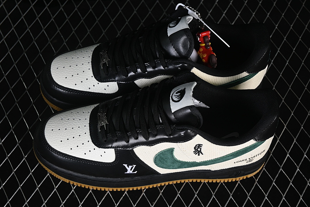 Nike [XY9025-005]-[AIR FORCE 1 07 LOW WHITE/BLACK/GREEN]-[WOMAN:36-39]-[MAN:40-45] - Image 11