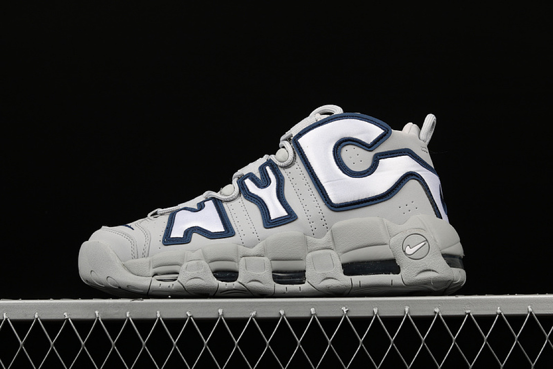 Nike [AJ3137-001]-[AIR MORE UPTEMPO NEW YORK CITY WOLF GREY/MIDNIGHT NAVY-WHITE], photo 1