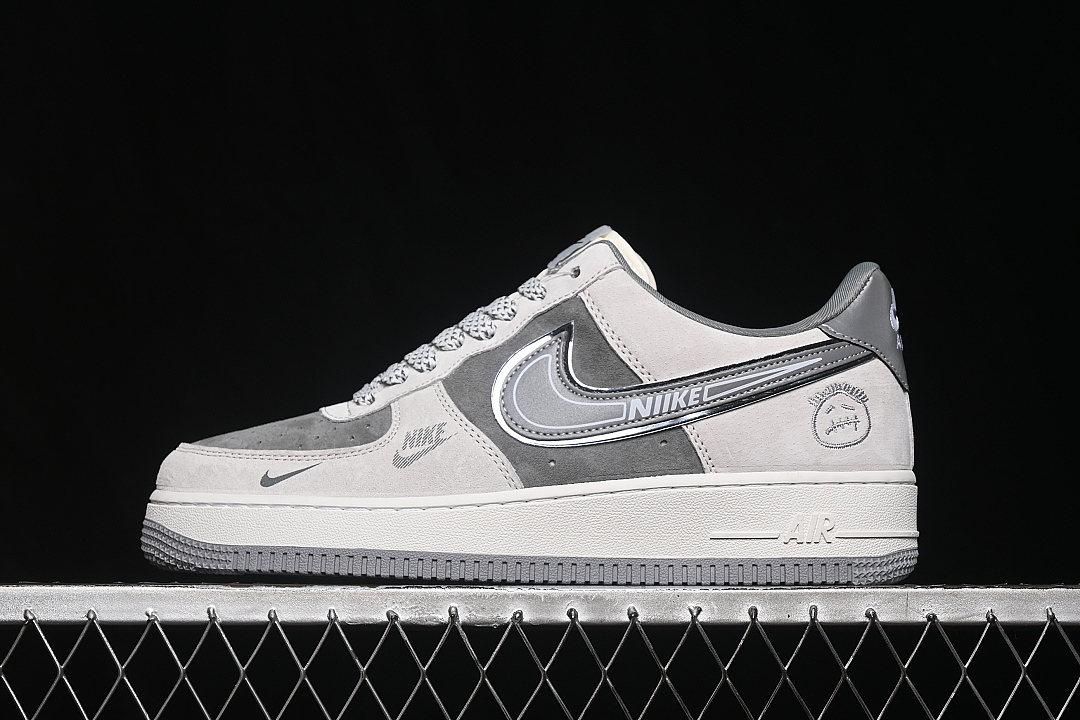 Nike [WY0655-102]-[AIR FORCE 1 07 LOW CASUAL SNEAKERS GREY/GREY/GREY]-[WOMAN:36-39]-[MAN:40-45] - Image 2