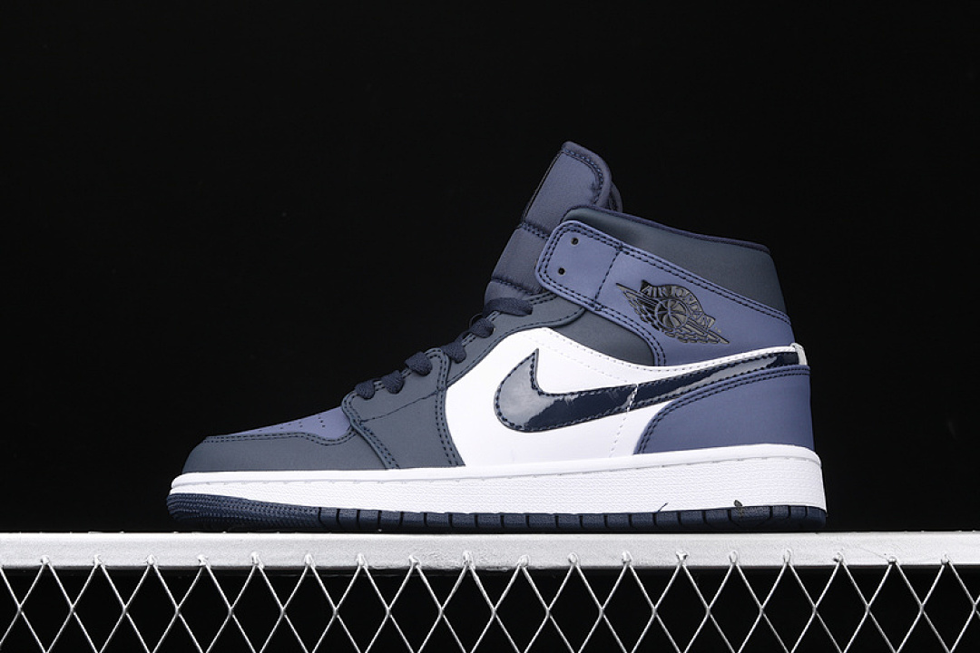 Jordan [554724-445]-[AIR JORDAN 1 MID OBSIDIAN/SANDED PURPLE-WHITE]-[WOMAN:36-39]-[MAN:40-46]-[OG00156], photo 1