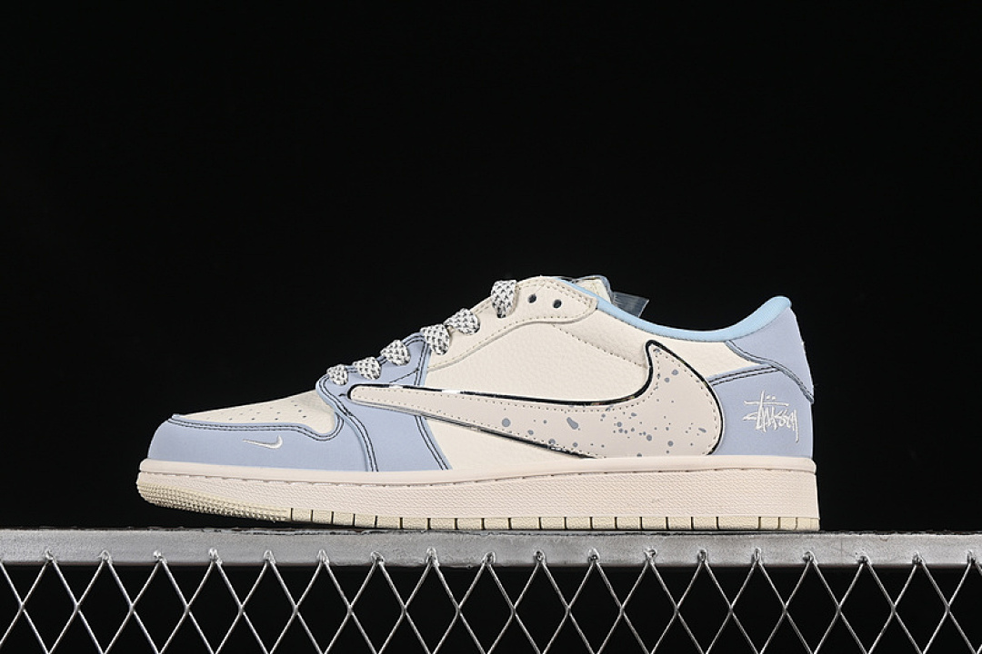 Jordan [ZH2598-249]-[TRAVIS SCOTT X FRAGMENT DESIGN AIR JORDAN 1 LOW OG SP WHITE/BLUE]-[36-45], photo 1