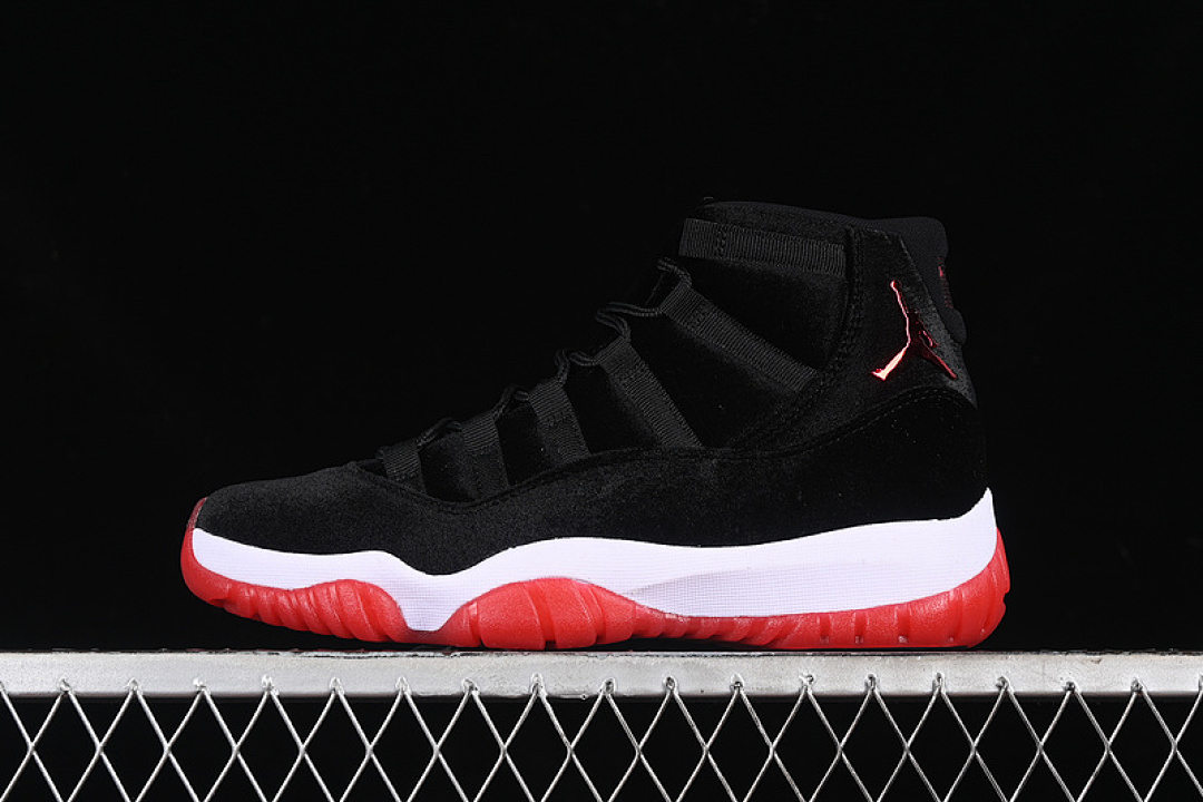Jordan [DB5457-061]-[AIR JORDAN 11 RETRO BRED VELVET BLACK/GYM RED/WHITE]-[WOMAN:36-39]-[MAN:40-47.5], photo 1