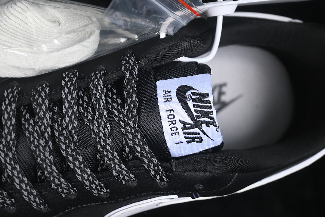 Nike [DD1982-367]-[AIR FORCE 1 07 LOW CASUAL SNEAKERS BLACK/WHITE]-[WOMAN:36-39]-[MAN:40-45] - Image 8