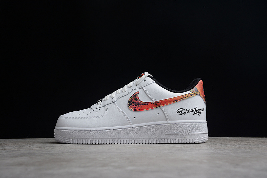 Nike Nike AIR FORCE 1 LOW DREW LEAGUE 2021 WHITE/BLACK/MULTI-COLOR · DM7578-100, photo 1
