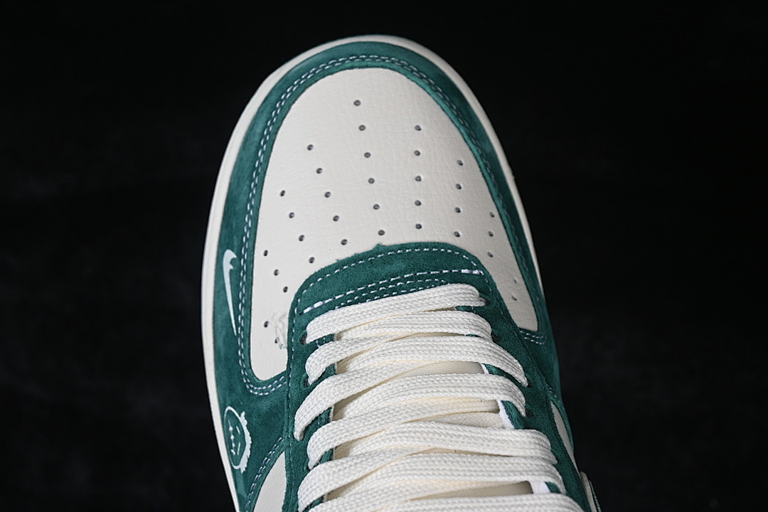 Nike [SY1388-011]-[AIR FORCE 1 07 LOW CASUAL SHOES DARK GREEN/WHITE]-[WOMAN:36-39]-[MAN:40-45] - Image 9