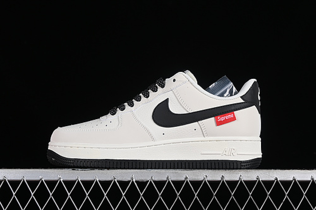 Nike [HD1968-009]-[SUPREME AIR FORCE 1 07 LOW WHITE/GREY/BLACK]-[WOMAN:36-39]-[MAN:40-45], photo 1