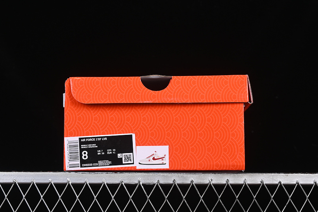 Nike [DM6688-029]-[AIR FORCE 1 07 LOW WHITE/GREY/RED/BROWN]-[WOMAN:36-39]-[MAN:40-45] - Image 12
