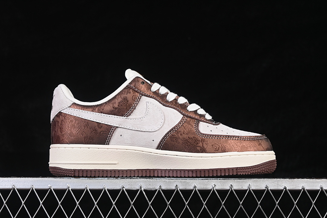 Nike [KD1688-005]-[AIR FORCE 1 07 LOW WHITE/BROWN/GOLD]-[WOMAN:36-39]-[MAN:40-45] - Image 16