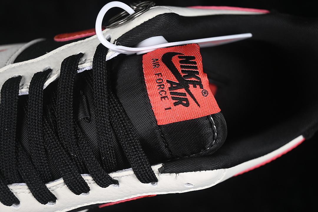 Nike [DF0188-150]-[AIR FORCE 1 07 LOW CASUAL SNEAKERS WHITE/BLACK/RED]-[WOMAN:36-39]-[MAN:40-45] - Image 9