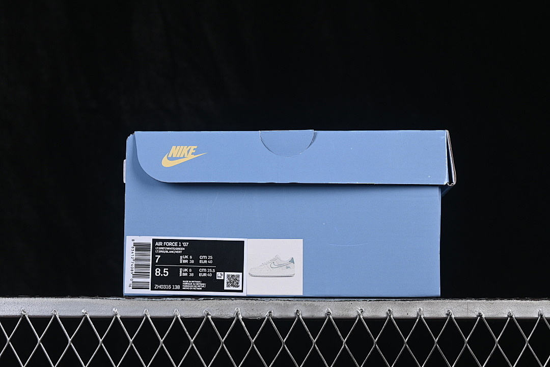 Nike [ZH0316-138]-[AIR FORCE 1 07 LOW CASUAL SNEAKERS BLUE/GREY/WHITE]-[WOMAN:36-39.5]-[MAN:40-45] - Image 11