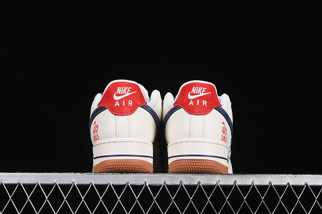 Nike [XS1958-502]-[AIR FORCE 1 07 LOW WHITE/GREY/RED/BLUE]-[WOMAN:36-39]-[MAN:40-45] - Image 14