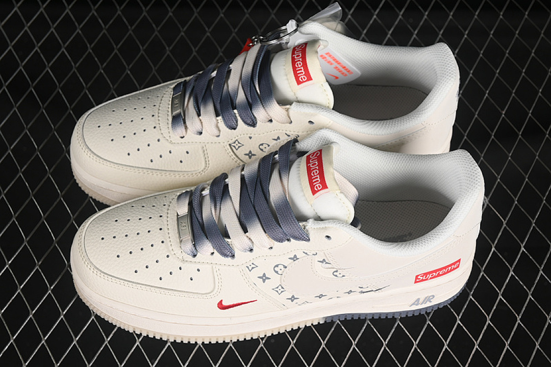 Nike [HH7518-077]-[AIR FORCE 1 07 LOW SUPREME WHITE/GREY]-[WOMAN:36-39]-[MAN:40-45] - Image 10