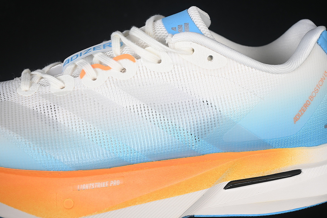 On Running [KH6366]-[ADIZERO BOSTON 13 LOW-TOP RUNNING SHOES WHITE/BLUE/ORANGE]-[WOMAN:36-39]-[MAN:40-46] - Image 8