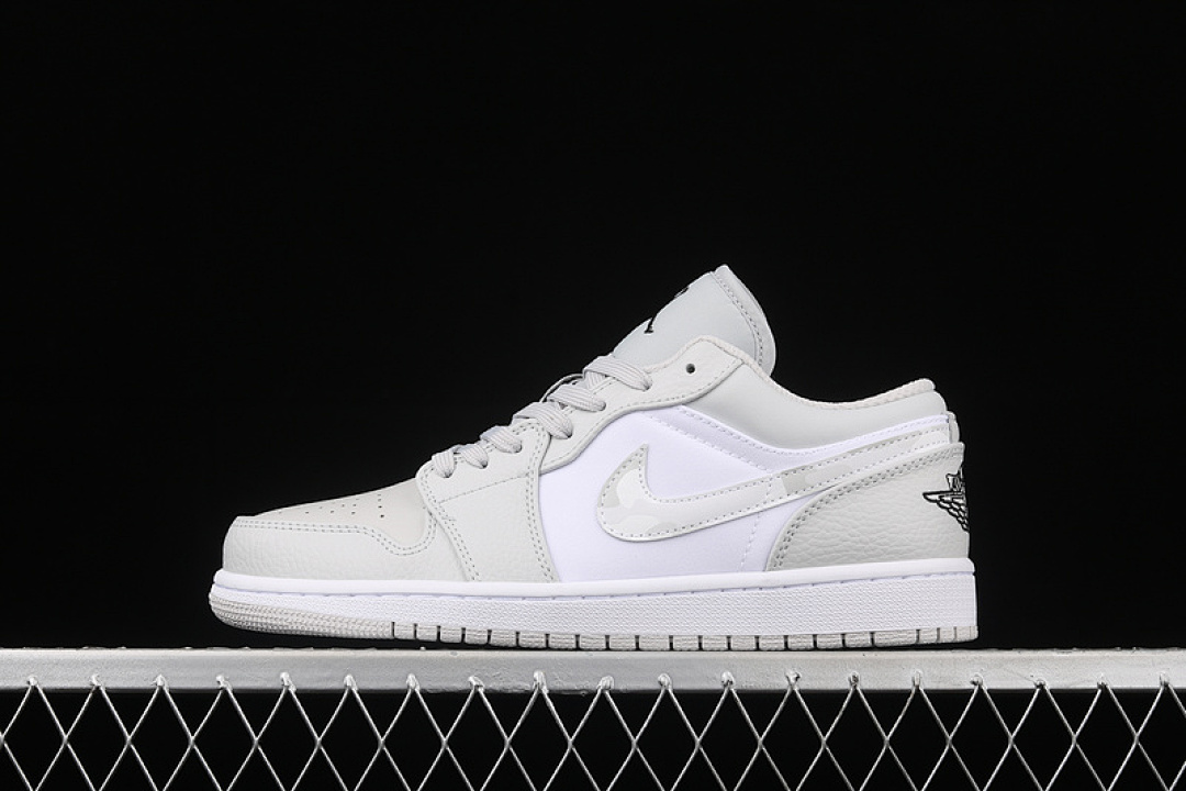 Jordan [DC9036-100]-[AIR JORDAN 1 LOW WHITE CAMO WHITE/PHOTON DUST/GREY FOG]-[WOMAN:36-39]-[MAN:40-46], photo 1