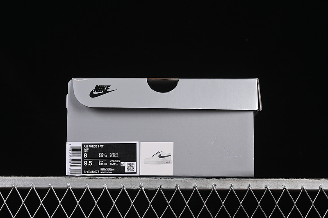 Nike [ZH0316-072]-[AIR FORCE 1 07 LOW WHITE/BLACK]-[WOMAN:36-39]-[MAN:40-45] - Image 12