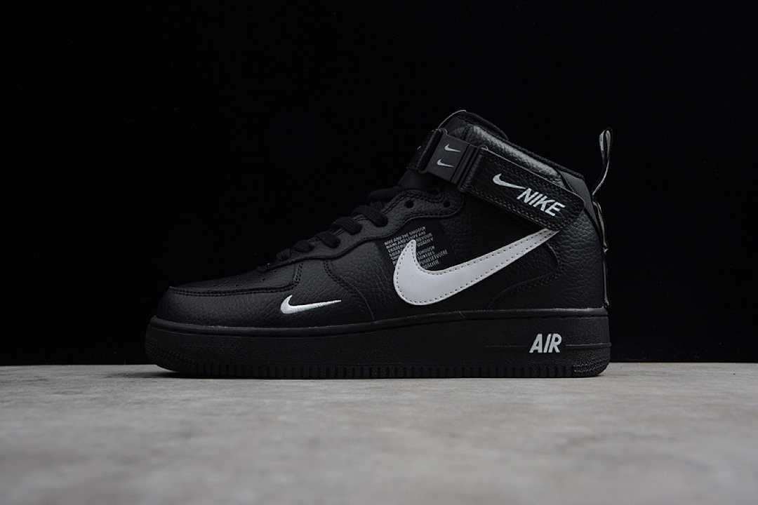Nike [AJ7747-001]-[AIR FORCE 1 HIGH UTILITY BLACK/WHITE-BLACK-TOUR YELLOW]-[UNISEX:36-45-[OG00144], photo 1